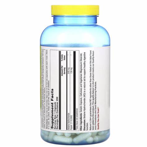 Nature's Life Betaine Hcl 648 mg | FamiliaBoost