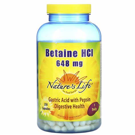 Nature's Life Betaine Hcl 648 mg | FamiliaBoost