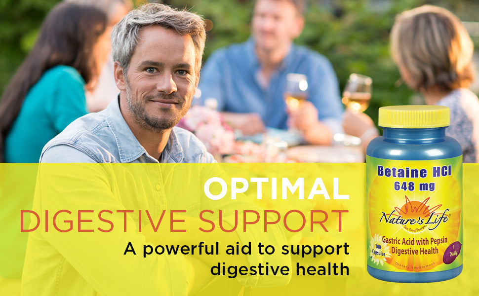 Nature's Life Betaine Hcl 648 mg | FamiliaBoost