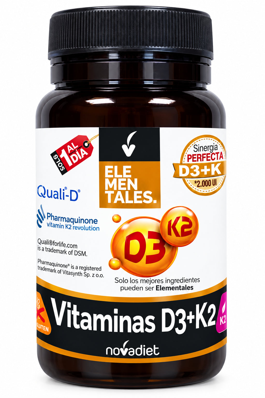 Novadiet Vitamin D3 and K2 60 Softgels | FamiliaBoost