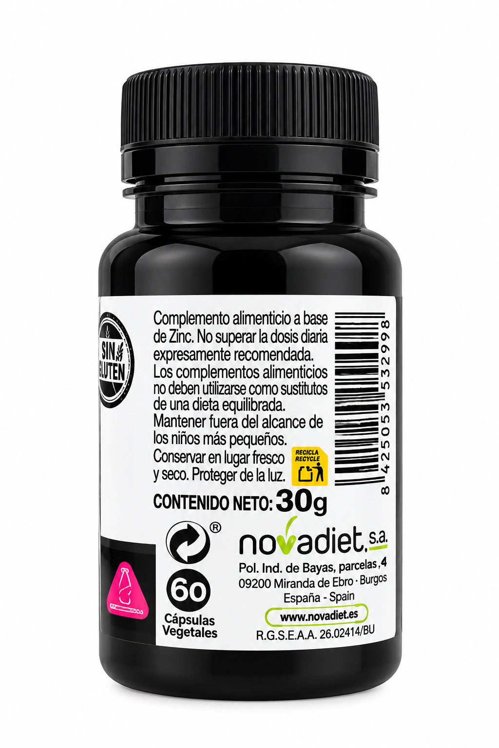 Novadiet Zinc 25mg Capsules — product image 3 | FamiliaBoost