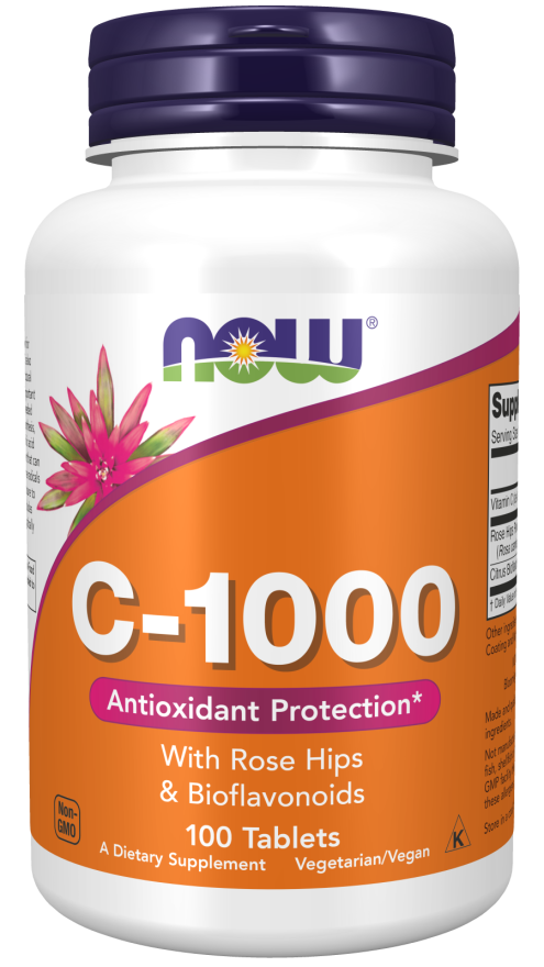 NOW C-1000 With Rose Hips Tablets | FamiliaBoost