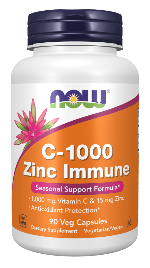 NOW C-1000 Zinc Immune Capsules | FamiliaBoost