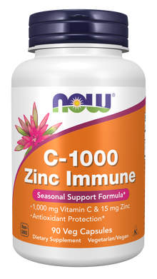 NOW C-1000 Zinc Immune Capsules | FamiliaBoost