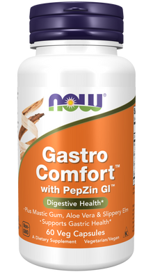 NOW Gastro Comfort With PepZin Veg Capsules | FamiliaBoost