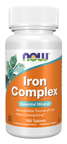 NOW Iron Complex Tablets | FamiliaBoost