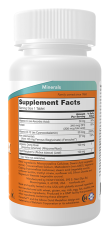 NOW Iron Complex Tablets — product image 2 | FamiliaBoost