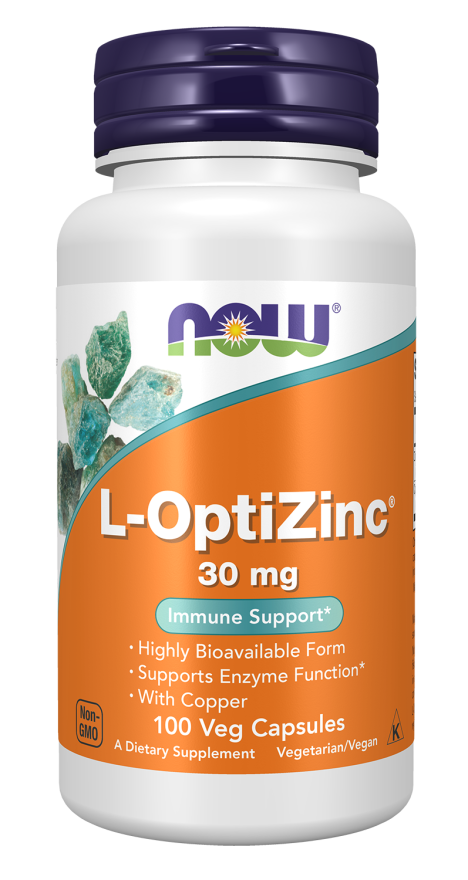 NOW L-Optizinc 30 With Copper Capsules | FamiliaBoost