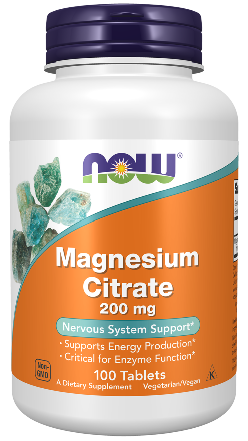 NOW Magnesium Citrate Tablets | FamiliaBoost