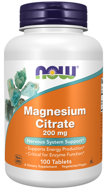 NOW Magnesium Citrate Tablets | FamiliaBoost