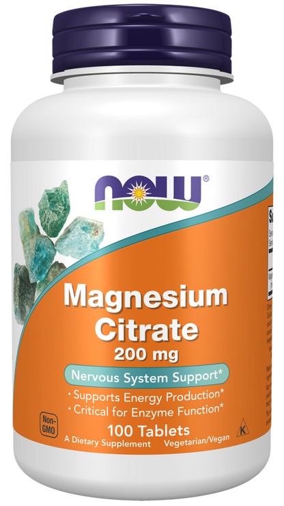 NOW Magnesium Citrate Tablets | FamiliaBoost