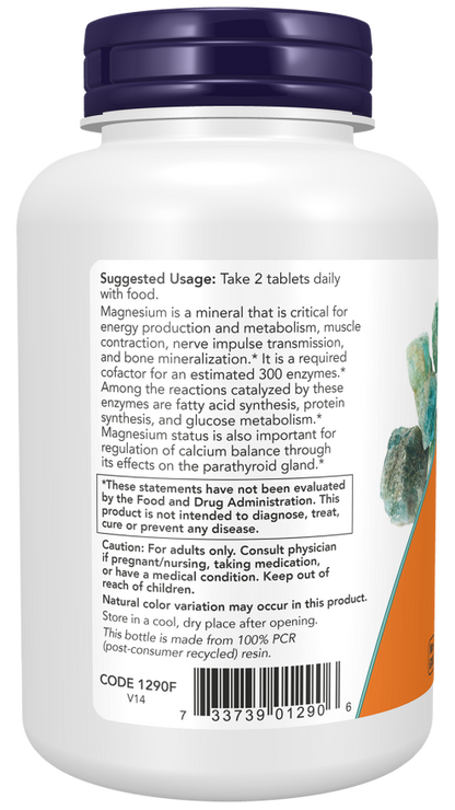 NOW Magnesium Citrate Tablets — product image 3 | FamiliaBoost