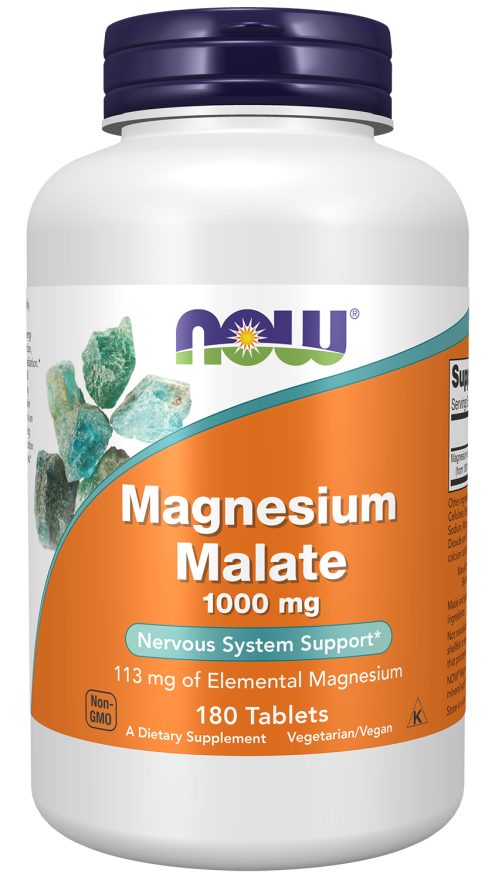 NOW Magnesium Malate Tablets | FamiliaBoost