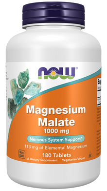 NOW Magnesium Malate Tablets | FamiliaBoost