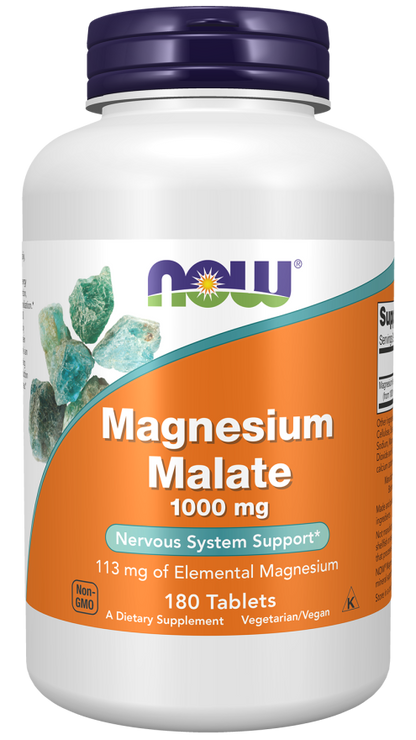 NOW Magnesium Malate Tablets | FamiliaBoost