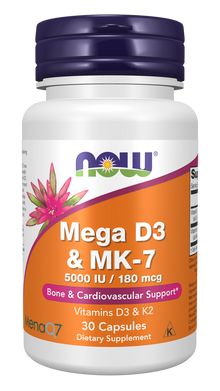 NOW Mega D3 & MK-7 Capsules | FamiliaBoost
