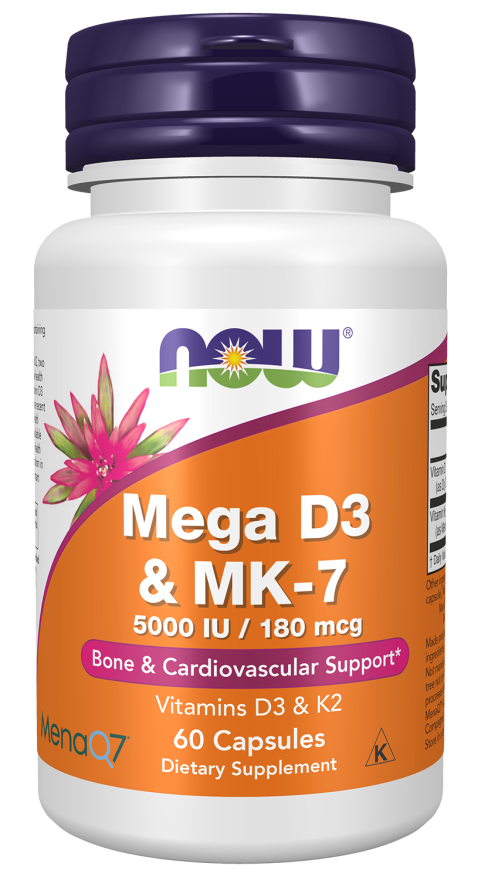 NOW Mega D3 & MK-7 Capsules — product image 4 | FamiliaBoost