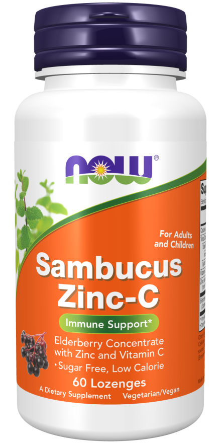 NOW Sambucus Zinc-C Lozenges | FamiliaBoost