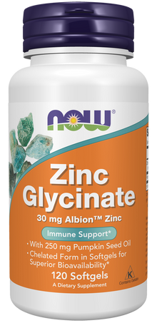 NOW Zinc Glycinate SoftGels | FamiliaBoost