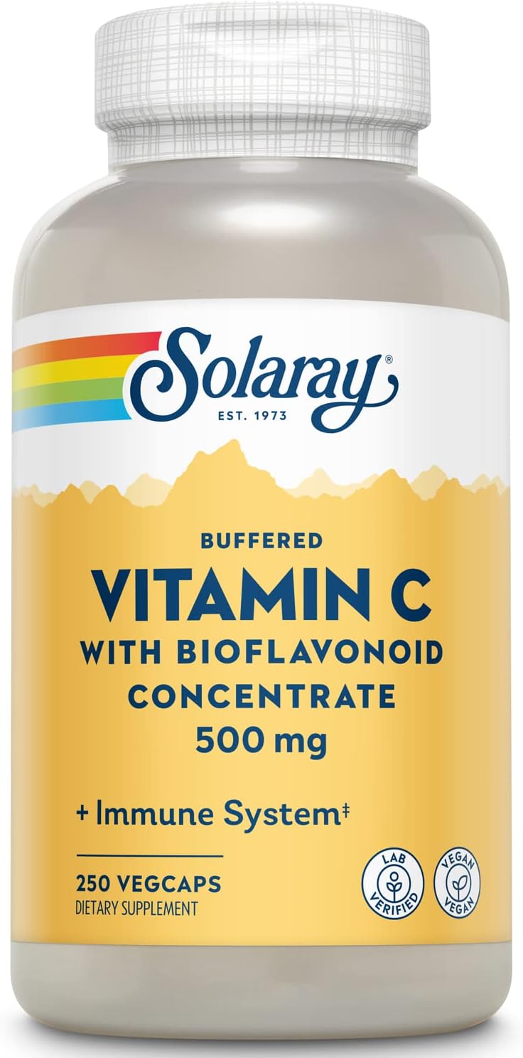Solaray Buffered Vitamin C With Bioflavonoids Concentrate - 500 mg | FamiliaBoost