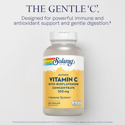 Solaray Buffered Vitamin C With Bioflavonoids Concentrate - 500 mg | FamiliaBoost