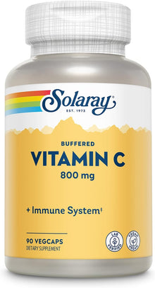 Solaray Buffered Vitamin C With Rose Hips & Acerola 800 mg | FamiliaBoost