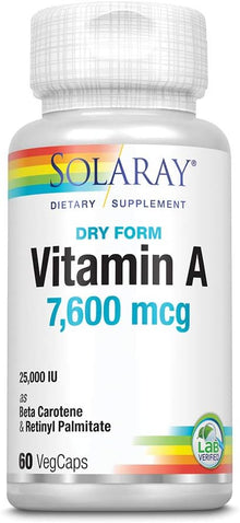 Solaray Dry Form Vitamin A | FamiliaBoost