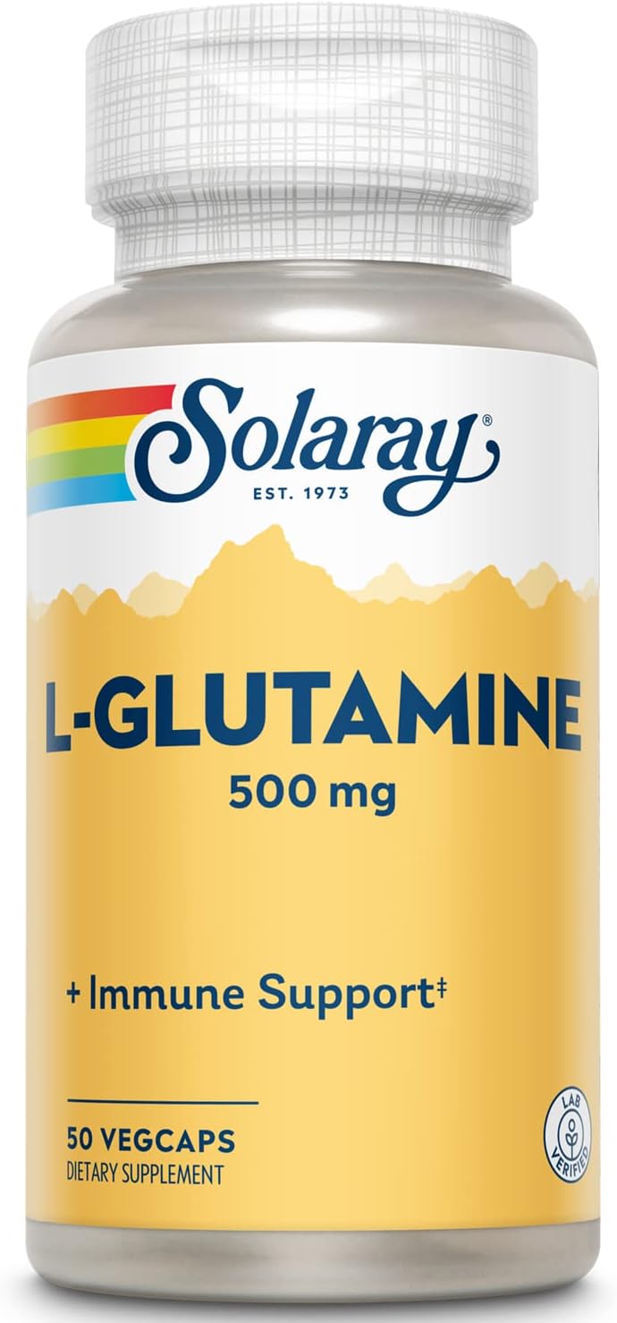 Solaray L-Glutamine, Free Form 500 mg (50 Caps) | FamiliaBoost