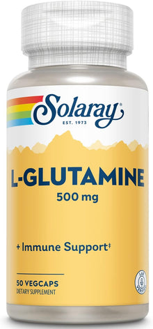 Solaray L-Glutamine, Free Form 500 mg (50 Caps) | FamiliaBoost