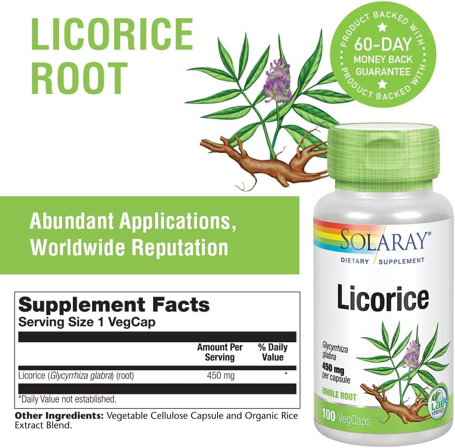Solaray Licorice Root 450 mg | FamiliaBoost