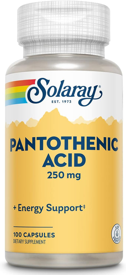 Solaray Pantothenic Acid 250 | FamiliaBoost