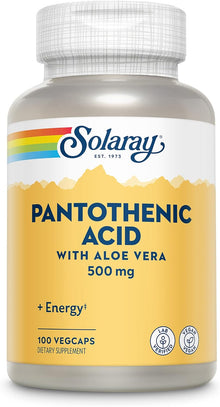 Solaray Pantothenic Acid 500 | FamiliaBoost
