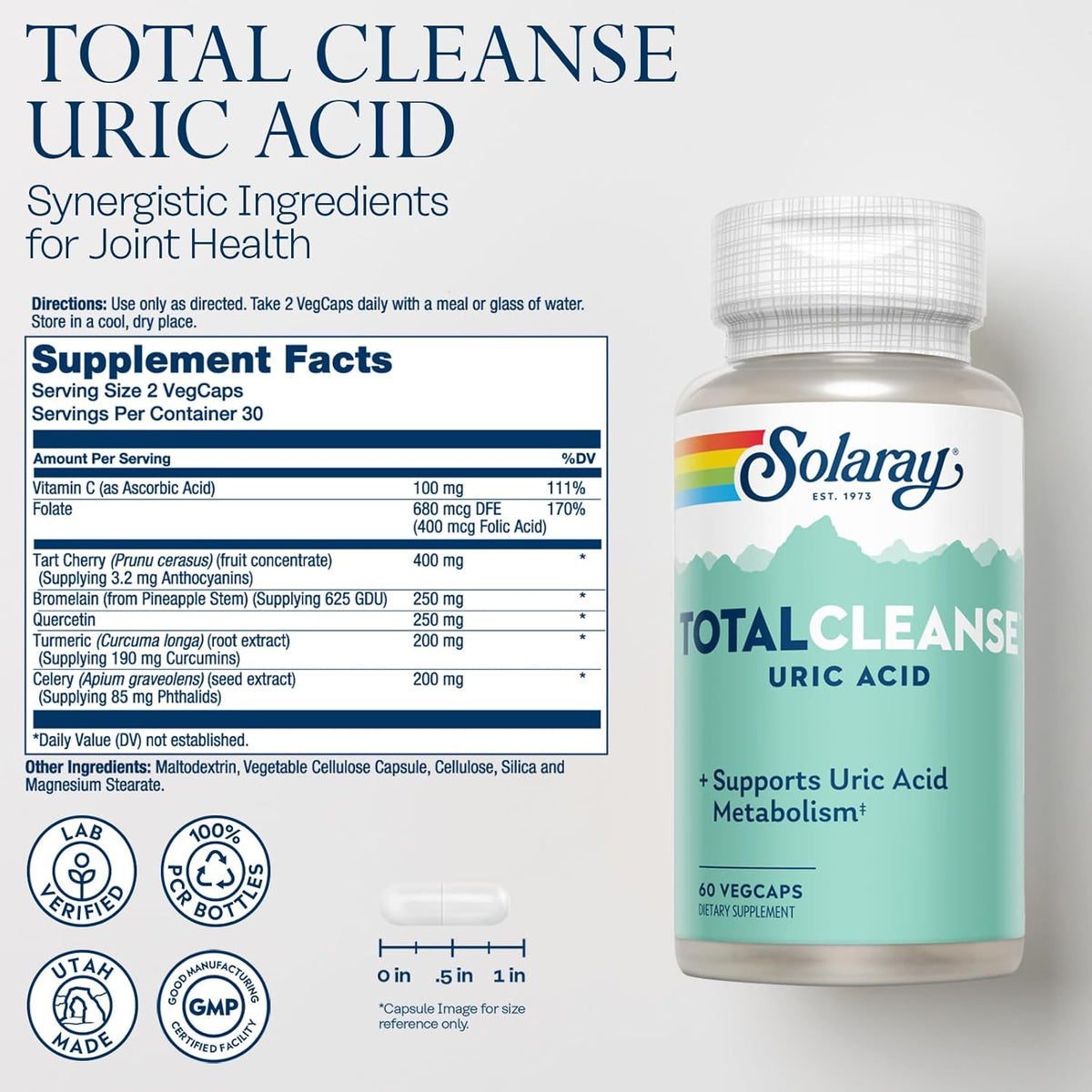 Solaray Total Cleanse Uric Acid | FamiliaBoost