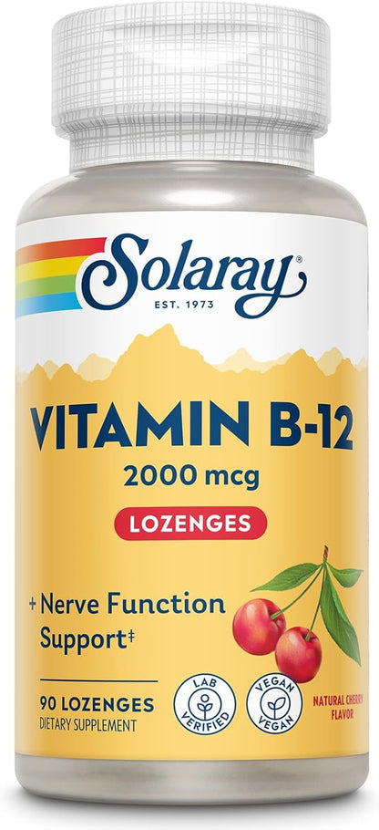 Solaray Vitamin B-12 2000 mcg | FamiliaBoost