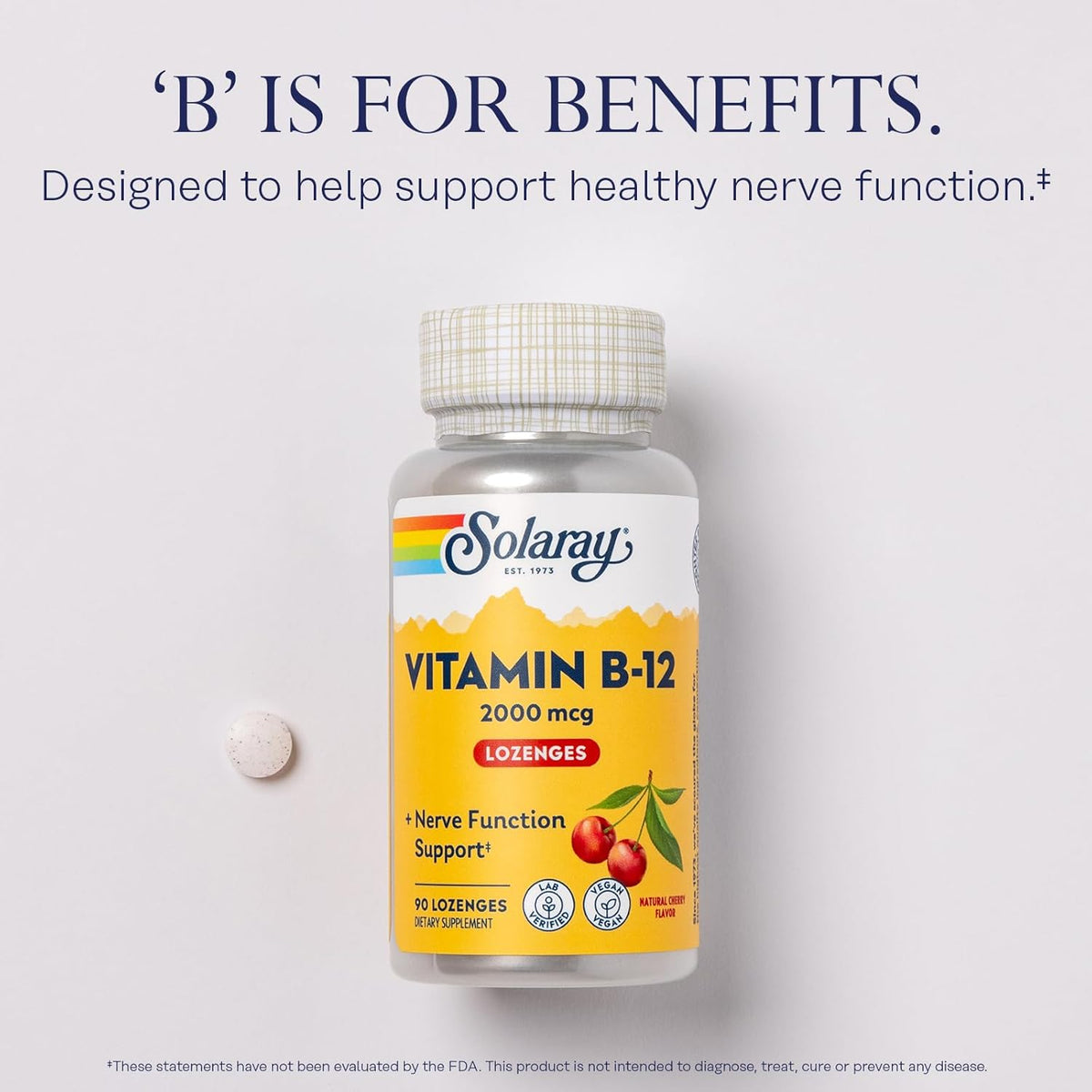 Solaray Vitamin B-12 2000 mcg | FamiliaBoost