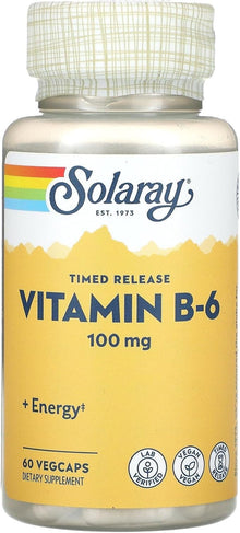 Solaray Vitamin B6 100 mg | FamiliaBoost