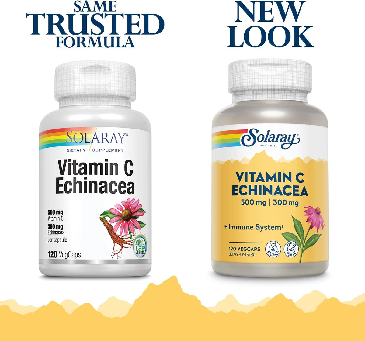 Solaray Vitamin C 500 & Echinacea 300 mg | FamiliaBoost