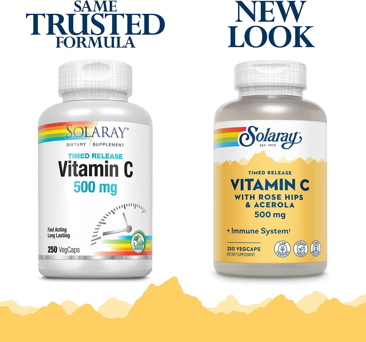 Solaray Vitamin C With Rose Hips & Acerola 500 mg | FamiliaBoost
