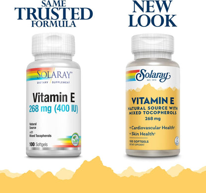 Solaray Vitamin E Natural Source With Mixed Tocopherols | FamiliaBoost
