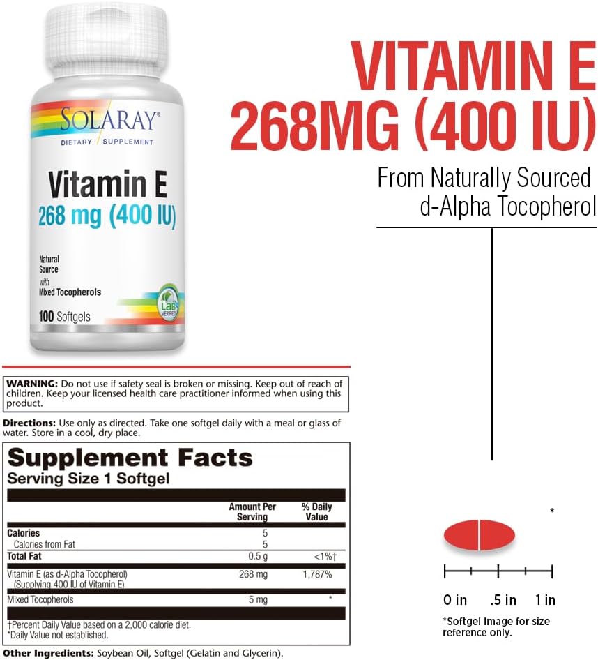 Solaray Vitamin E Natural Source With Mixed Tocopherols | FamiliaBoost