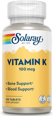 Solaray Vitamin K 100 mcg | FamiliaBoost